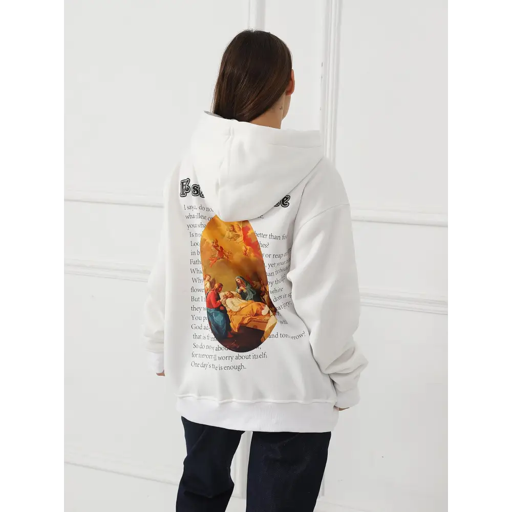 Women's Fashionable Casual Printed Long Sleeved Sweatshirt Beyond Trends Hub