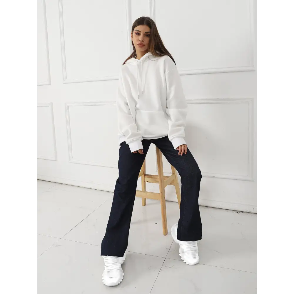 Women's Fashionable Casual Printed Long Sleeved Sweatshirt Beyond Trends Hub