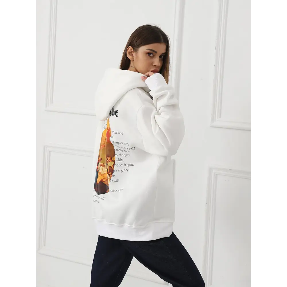 Women's Fashionable Casual Printed Long Sleeved Sweatshirt Beyond Trends Hub
