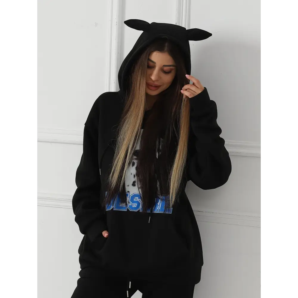 Women's Fashionable Casual Printed Long Sleeved Sweatshirt Beyond Trends Hub