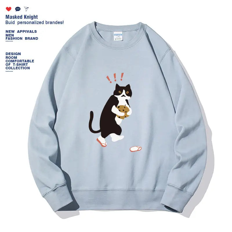 Women's Fashionable Solid Color Printed Long Sleeved Sweatshirt Beyond Trends Hub