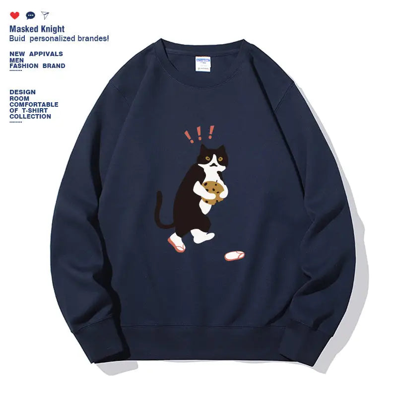 Women's Fashionable Solid Color Printed Long Sleeved Sweatshirt Beyond Trends Hub