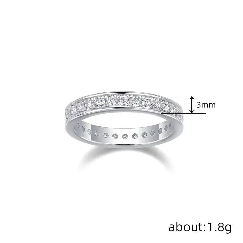 Women’s Full Diamond Ring With Shiny Fashion