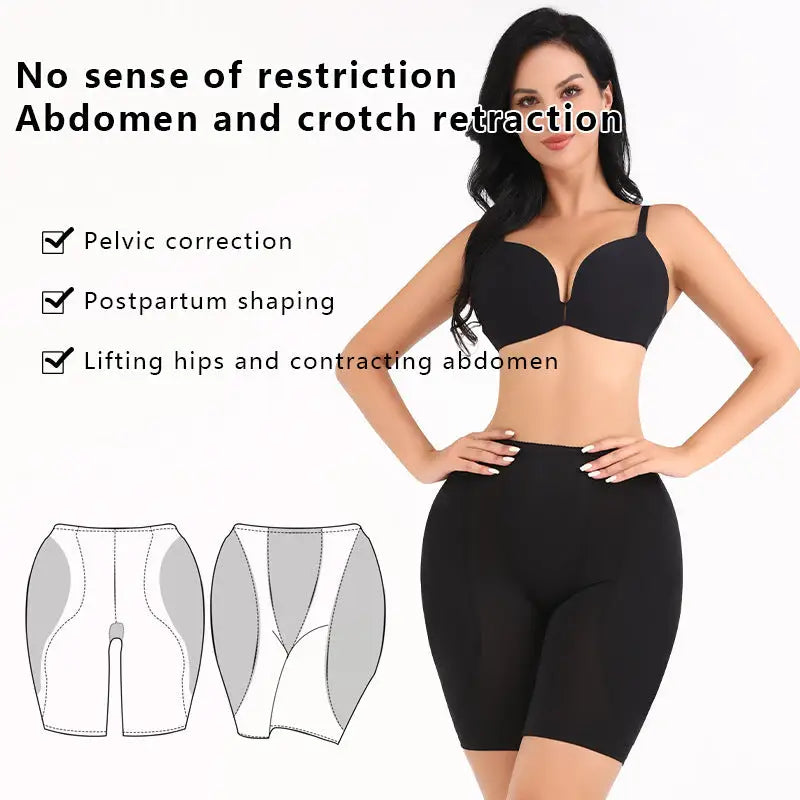 Women's High Waist Belly Contracting And Close-fitting Bodybuilding Girdle Body Shaping Safety Pants Beyond Trends Hub