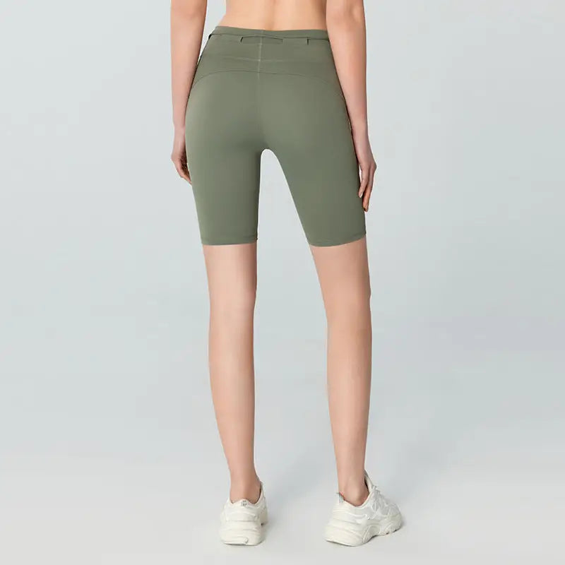 Women's High Waist Hip Lift Tight Drawstring Yoga Shorts Beyond Trends Hub