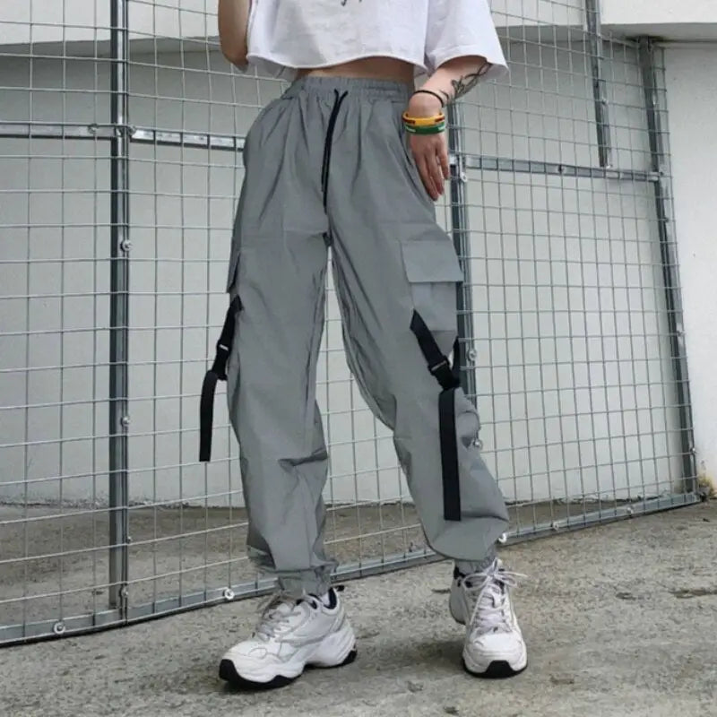 Women's hip-hop reflective trousers Beyond Trends Hub