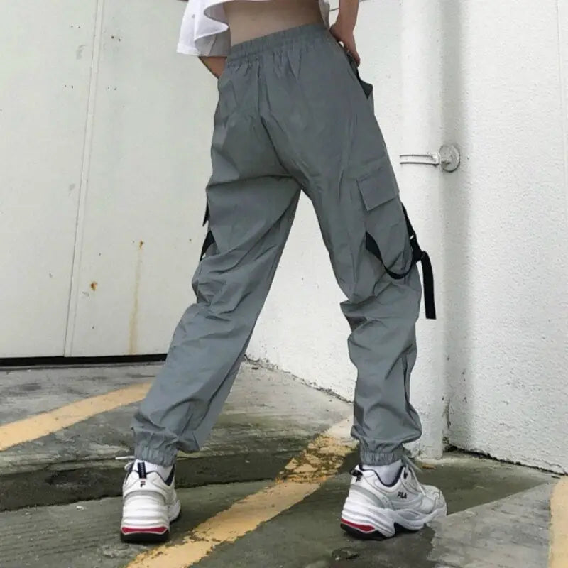 Women's hip-hop reflective trousers Beyond Trends Hub