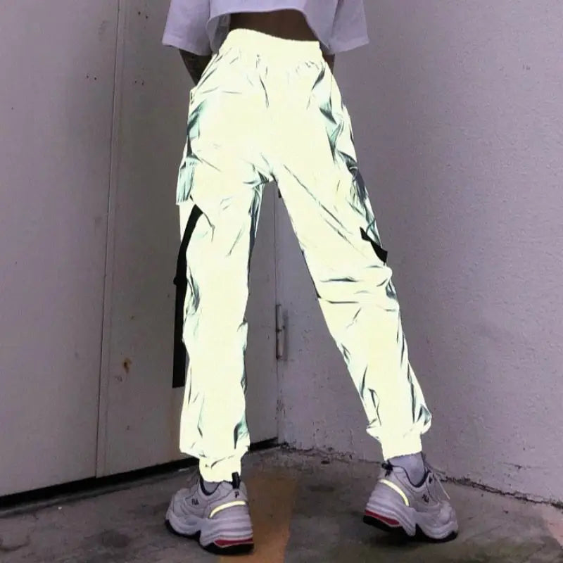 Women's hip-hop reflective trousers Beyond Trends Hub