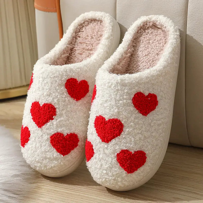 Women's Home Slippers Fashion Plush House Shoes For Valentine's Day Beyond Trends Hub