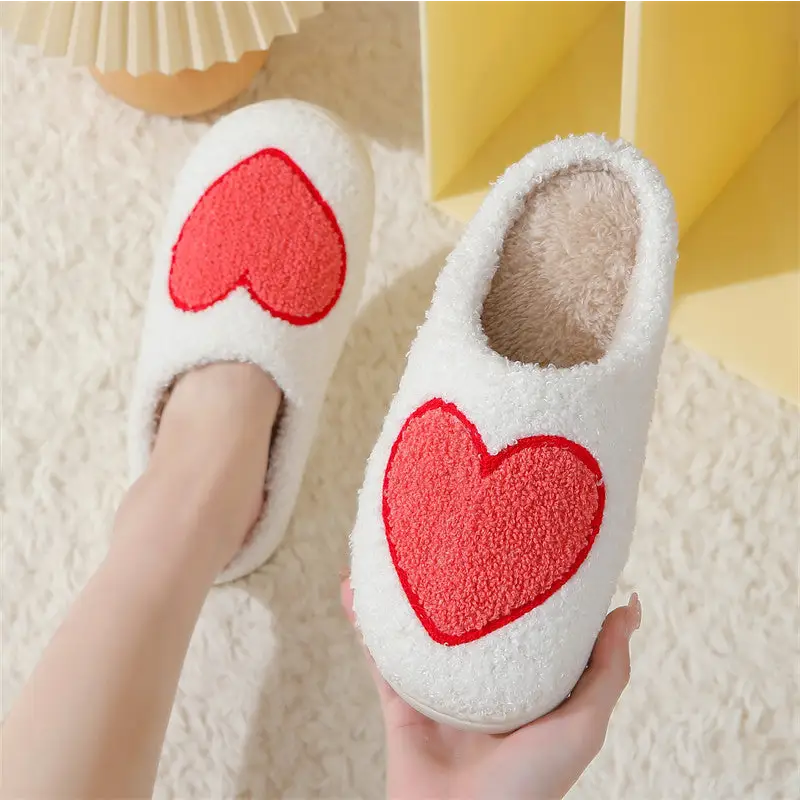 Women's Home Slippers Fashion Plush House Shoes For Valentine's Day Beyond Trends Hub