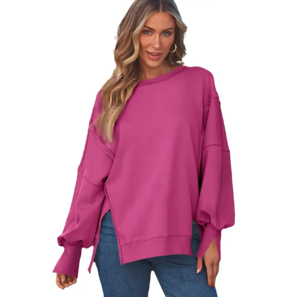 Women's Hooded Fashion Round-neck Sweater Beyond Trends Hub