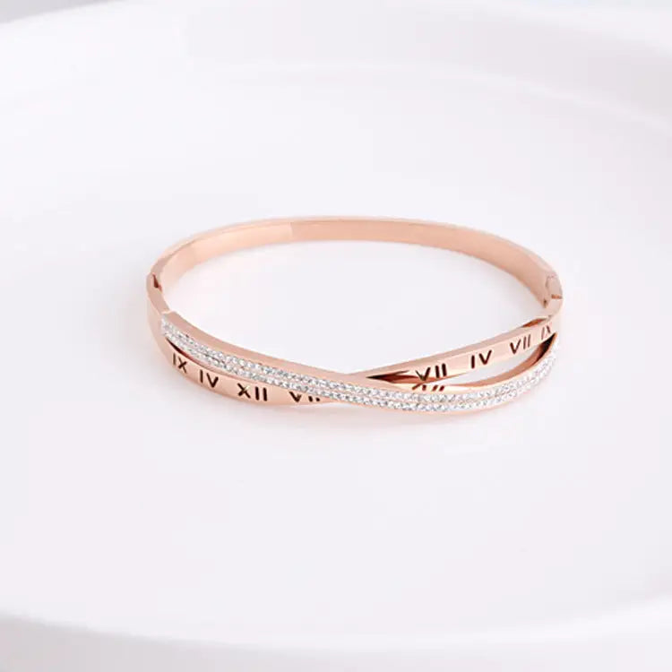 Women's Hot Style Roman Word Diamond Bracelet Beyond Trends Hub