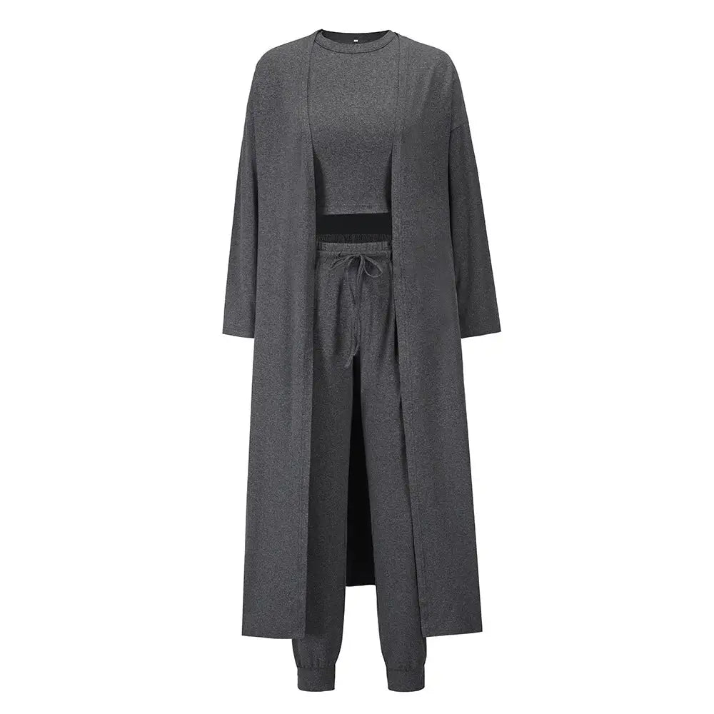 Women's Knitted Slim-fit Temperament Vest And Trousers Sports Suit Beyond Trends Hub