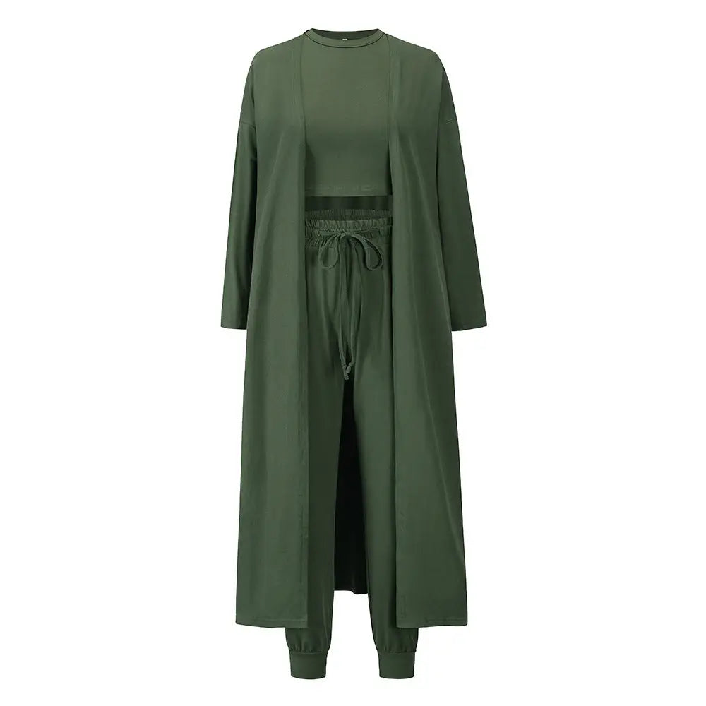 Women's Knitted Slim-fit Temperament Vest And Trousers Sports Suit Beyond Trends Hub