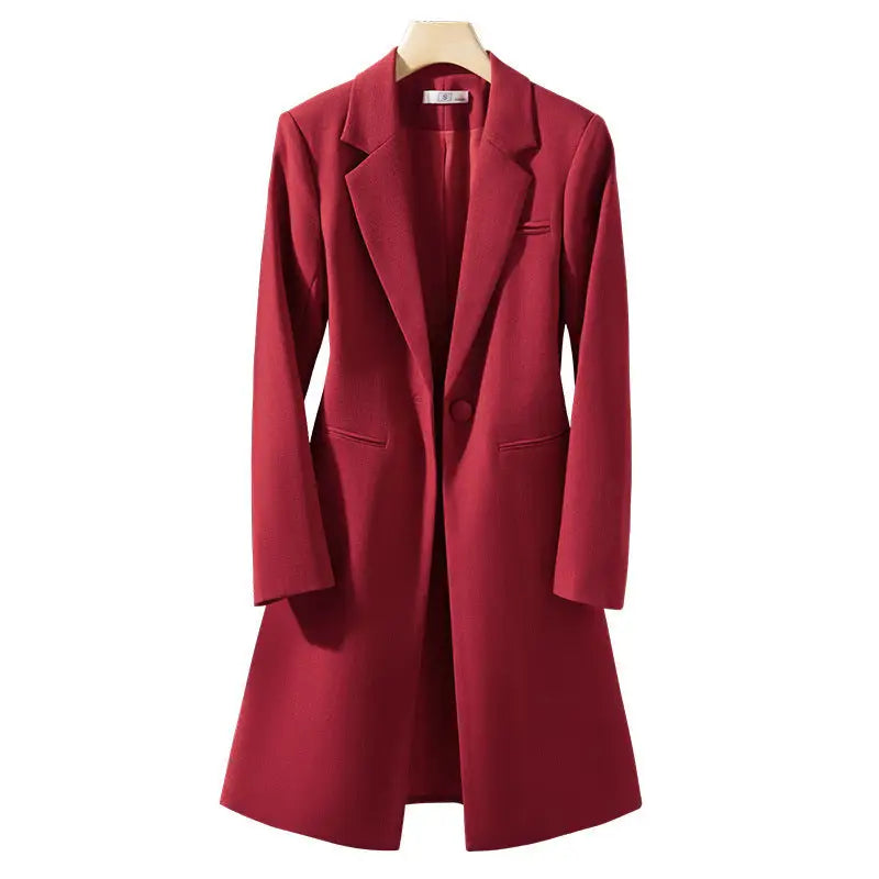 Women’s Korean Formal Suit Commuting Windbreaker