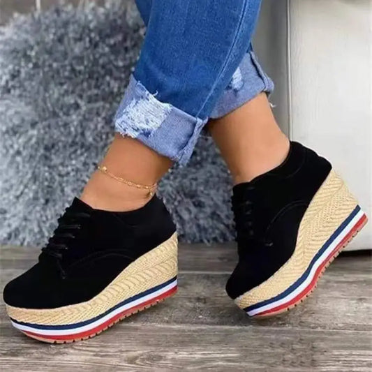 Women's Lace-up Wedge Braided Shoes Beyond Trends Hub