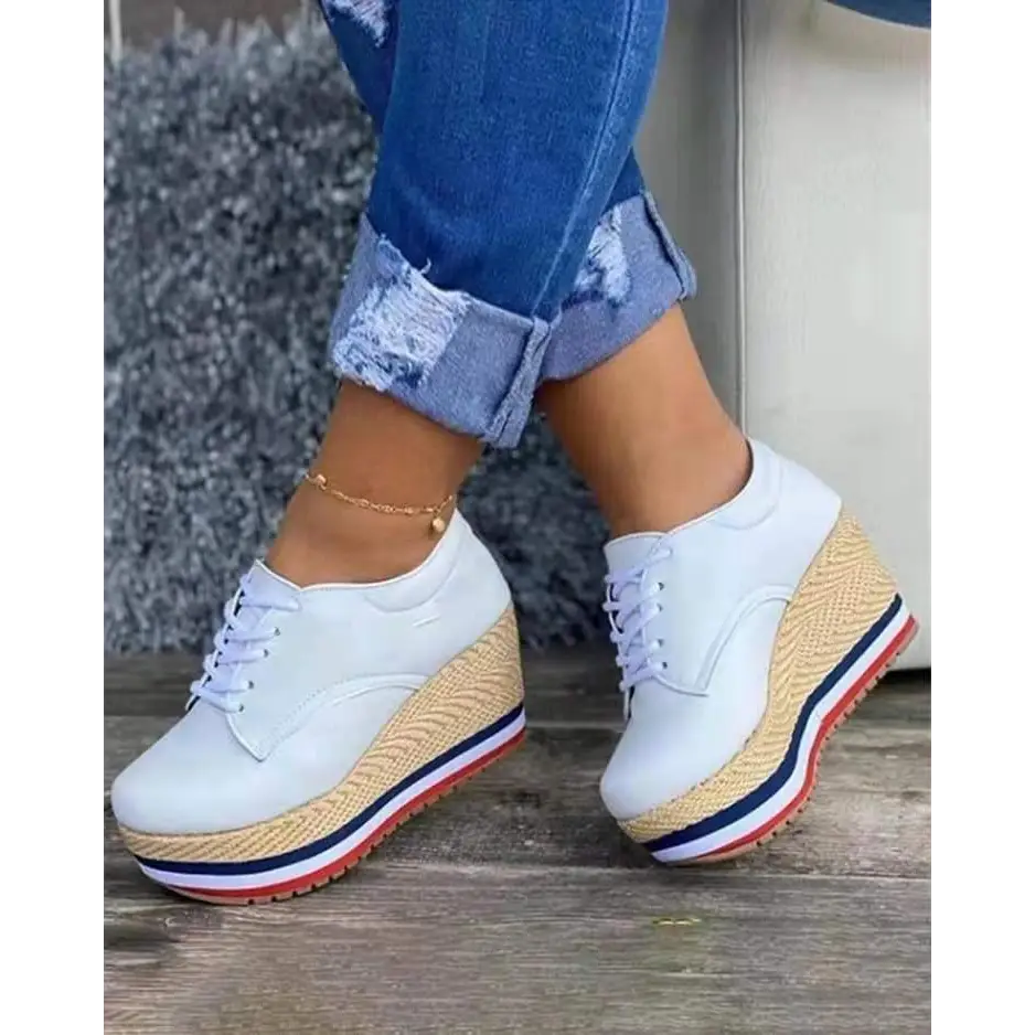 Women's Lace-up Wedge Braided Shoes Beyond Trends Hub