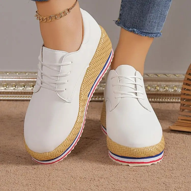Women's Lace-up Wedge Braided Shoes Beyond Trends Hub