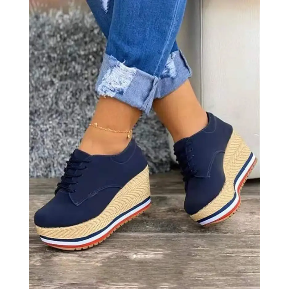 Women's Lace-up Wedge Braided Shoes Beyond Trends Hub