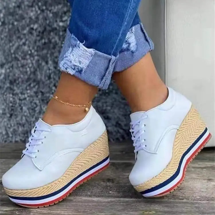 Women's Lace-up Wedge Braided Shoes Beyond Trends Hub