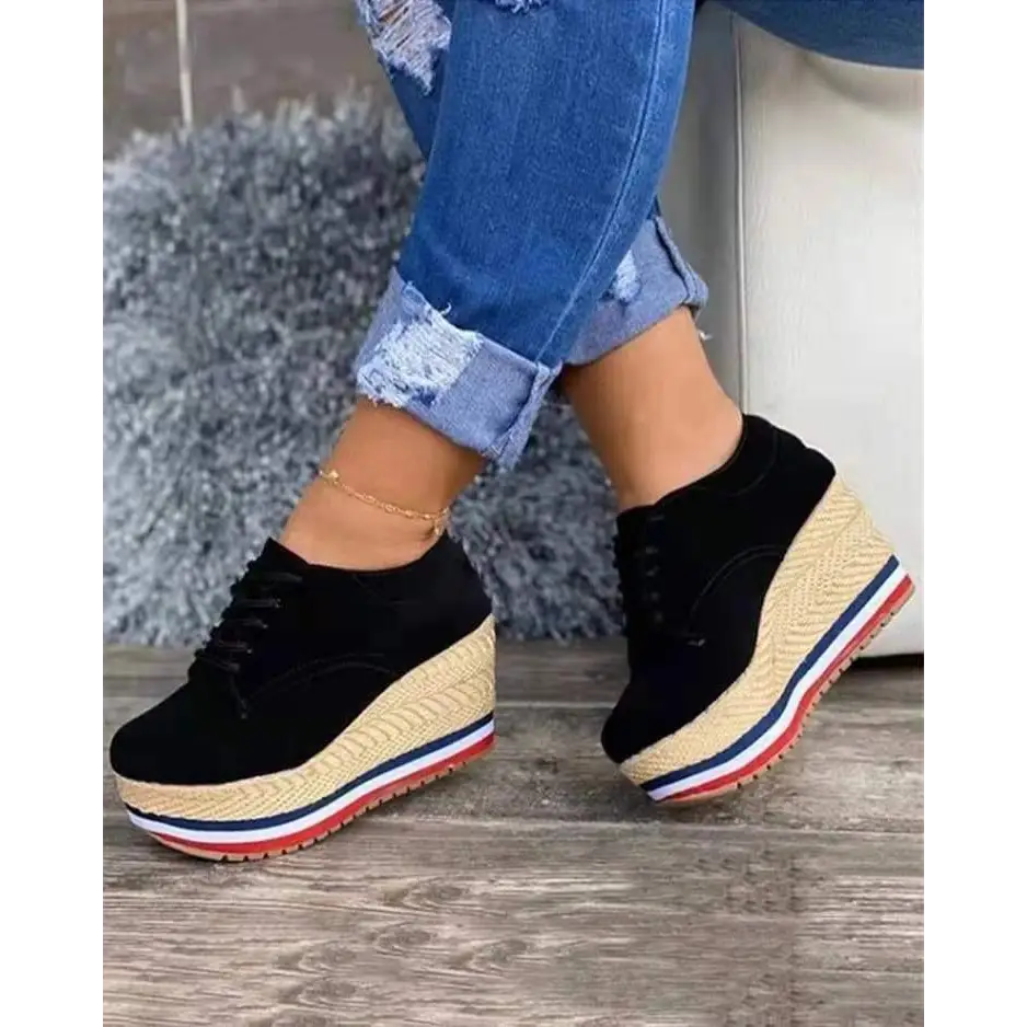 Women's Lace-up Wedge Braided Shoes Beyond Trends Hub