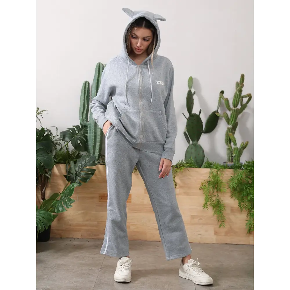 Women's Long Sleeved Hoodie Set Beyond Trends Hub