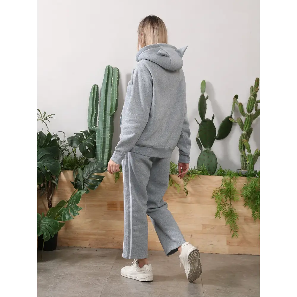 Women's Long Sleeved Hoodie Set Beyond Trends Hub