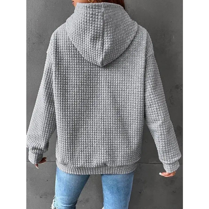 Women’s Loose Casual Solid Color Long-sleeved Sweater