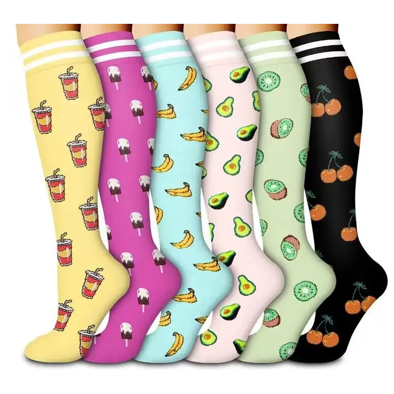 Women's Minimalist Cartoon Printed Pressure Socks Beyond Trends Hub
