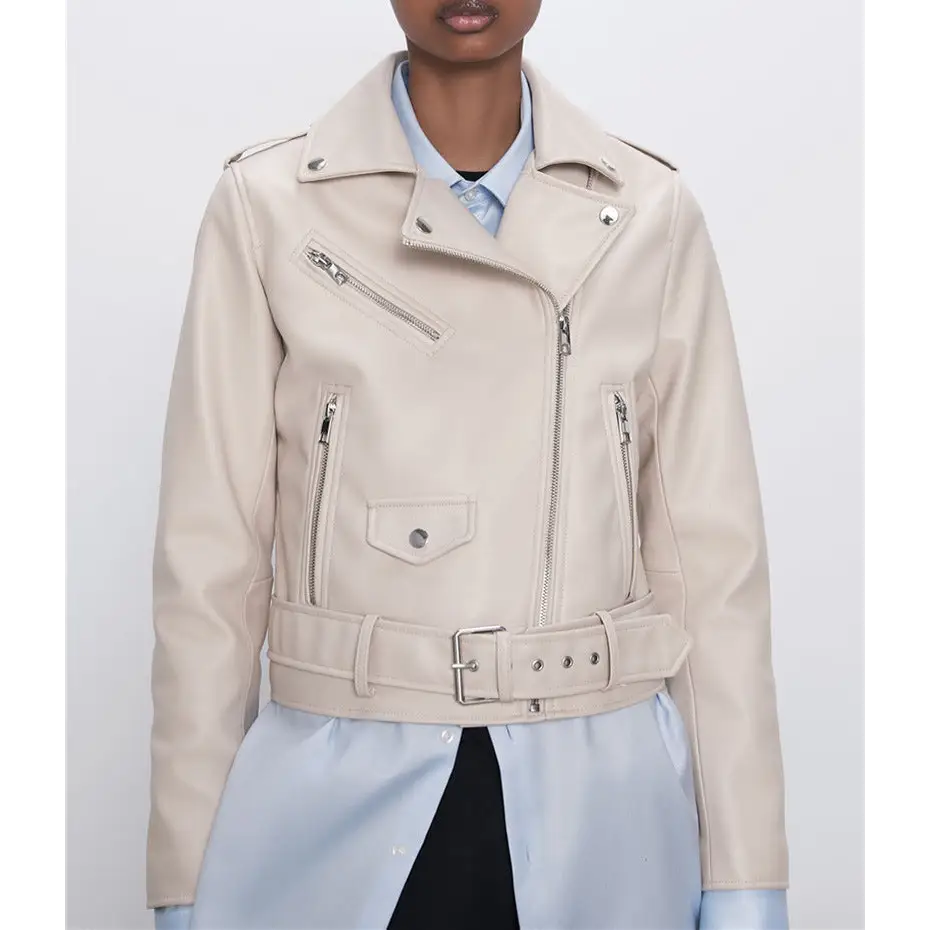 Women's Motorcycle Leather Jackets Autumn New Beyond Trends Hub