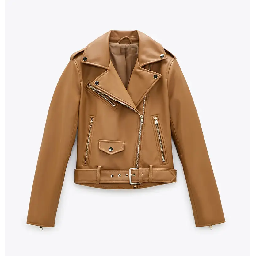 Women's Motorcycle Leather Jackets Autumn New Beyond Trends Hub