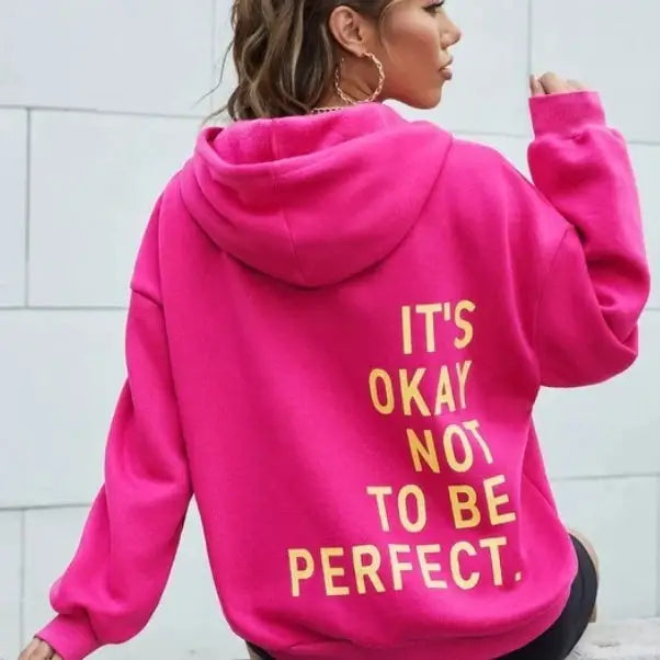 Women's Multi-color Letters Printed All-matching Casual Long Sleeve Sweatshirt Beyond Trends Hub