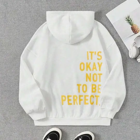 Women's Multi-color Letters Printed All-matching Casual Long Sleeve Sweatshirt Beyond Trends Hub