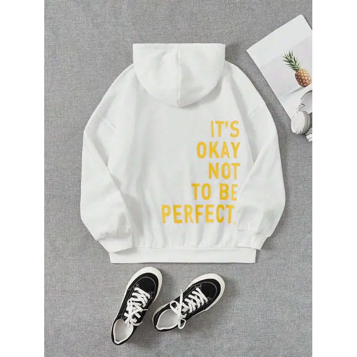 Women's Multi-color Letters Printed All-matching Casual Long Sleeve Sweatshirt Beyond Trends Hub