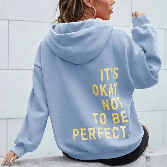 Women's Multi-color Letters Printed All-matching Casual Long Sleeve Sweatshirt Beyond Trends Hub