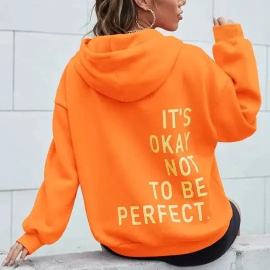 Women's Multi-color Letters Printed All-matching Casual Long Sleeve Sweatshirt Beyond Trends Hub