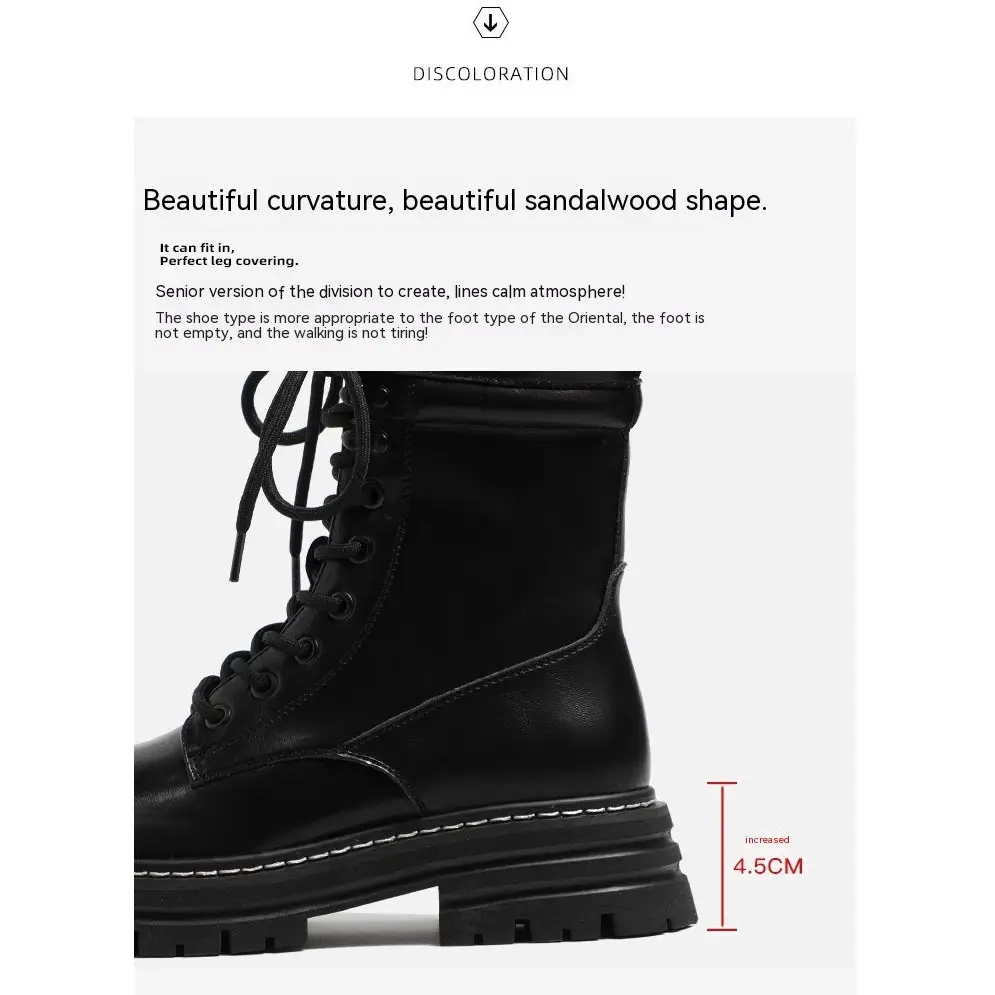 Women's New British Style Boots Fleece-lined Thickening Plus Size Beyond Trends Hub