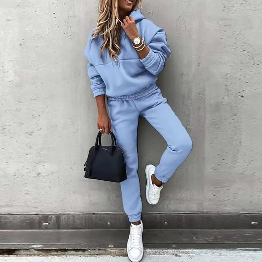 Women’s New Hooded Sweatshirt Sports Suit