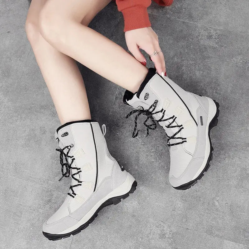 Women's Outdoor Mid-calf Length Thermal Snow Boots Beyond Trends Hub