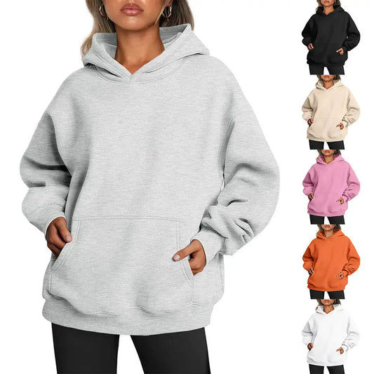 Women’s Oversized Hoodies Fleece Loose Sweatshirts With Pocket Long Sleeve Pullover Hoodies Sweaters Winter Fall