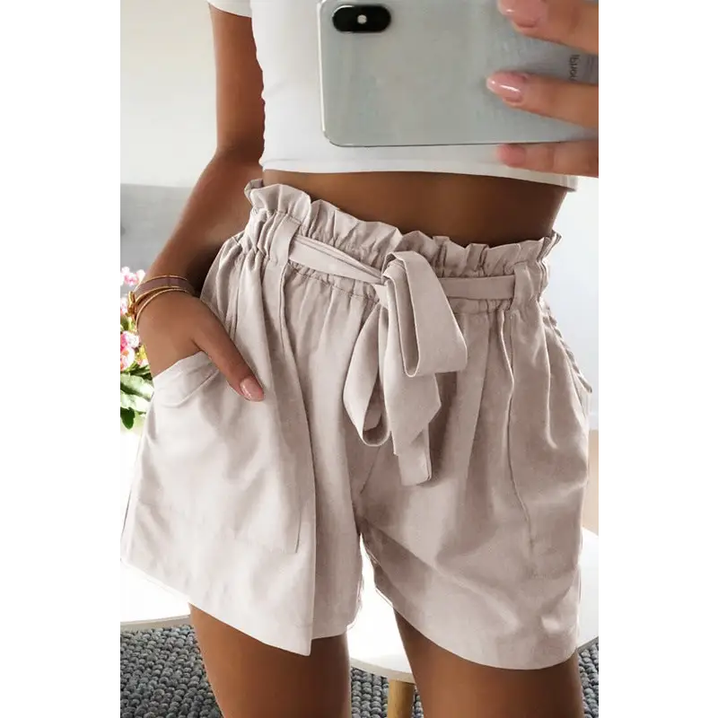 Women's Pants Elastic Wide Leg High Waist Casual Shorts - Beyond Trends Hub 