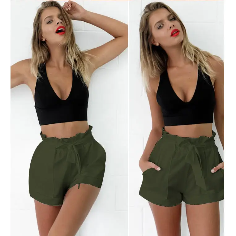 Women's Pants Elastic Wide Leg High Waist Casual Shorts - Beyond Trends Hub 