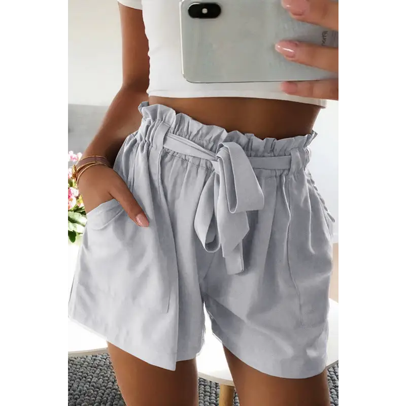 Women's Pants Elastic Wide Leg High Waist Casual Shorts - Beyond Trends Hub 