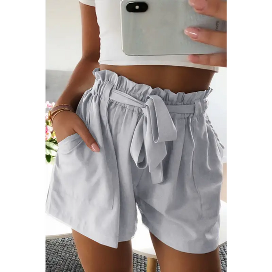 Women's Pants Elastic Wide Leg High Waist Casual Shorts - Beyond Trends Hub 