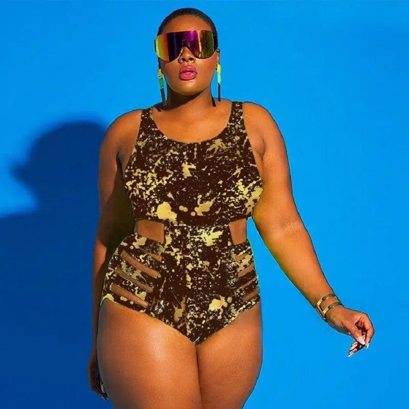 Women’s plus size swimsuit - Multicolor2 / 3XL