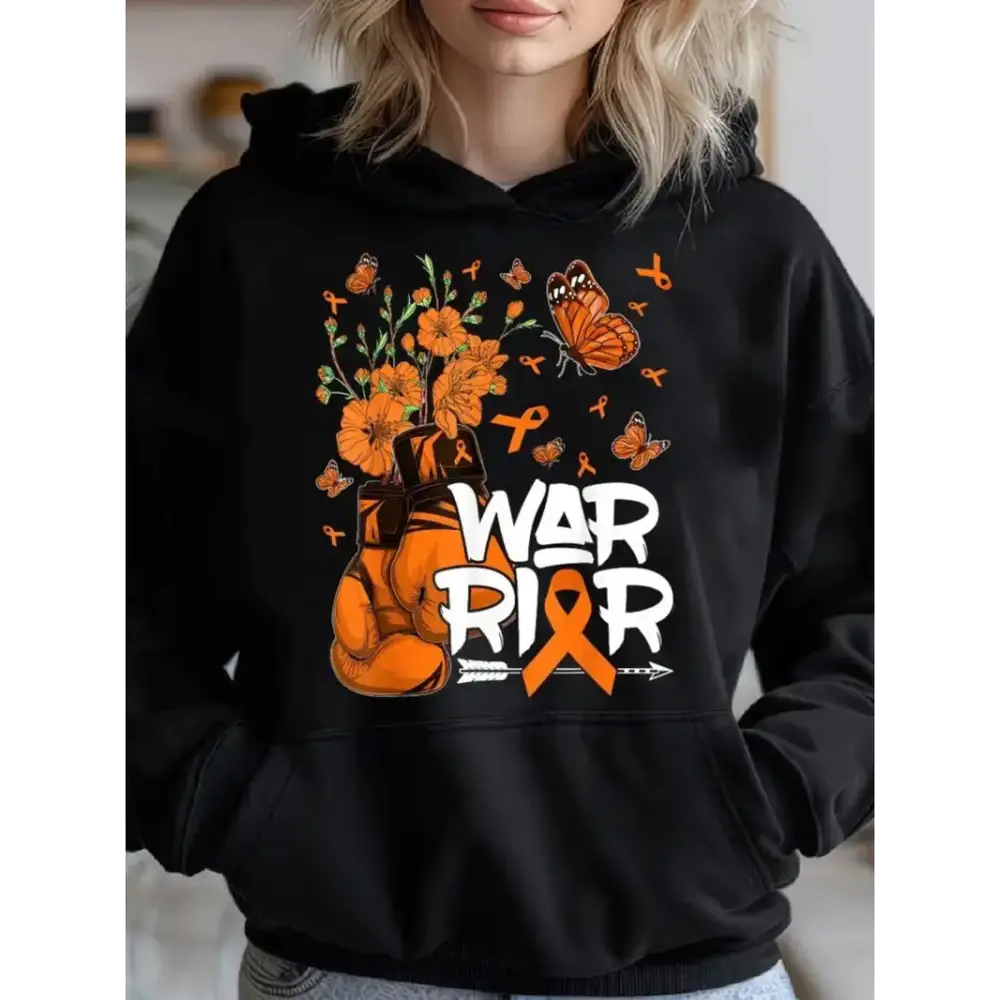 Women’s Printed Hoodie - Black / S - 5