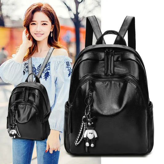Women’s pu backpack - Black