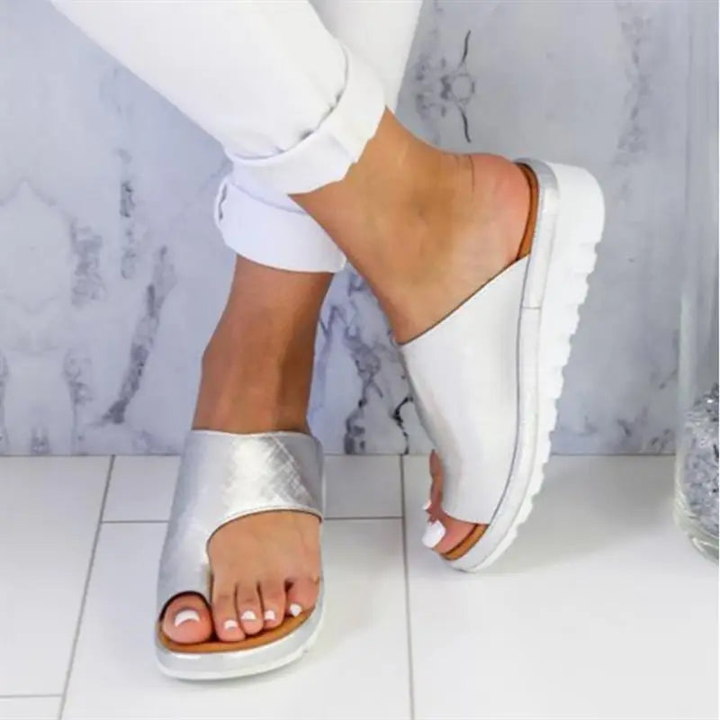 Womens Sandals New Female Shoes Comfy Platform Flat Sole Orthopedic Bunion Corrector Plus Size 35-43 Casual Shoes Woman Beyond Trends Hub