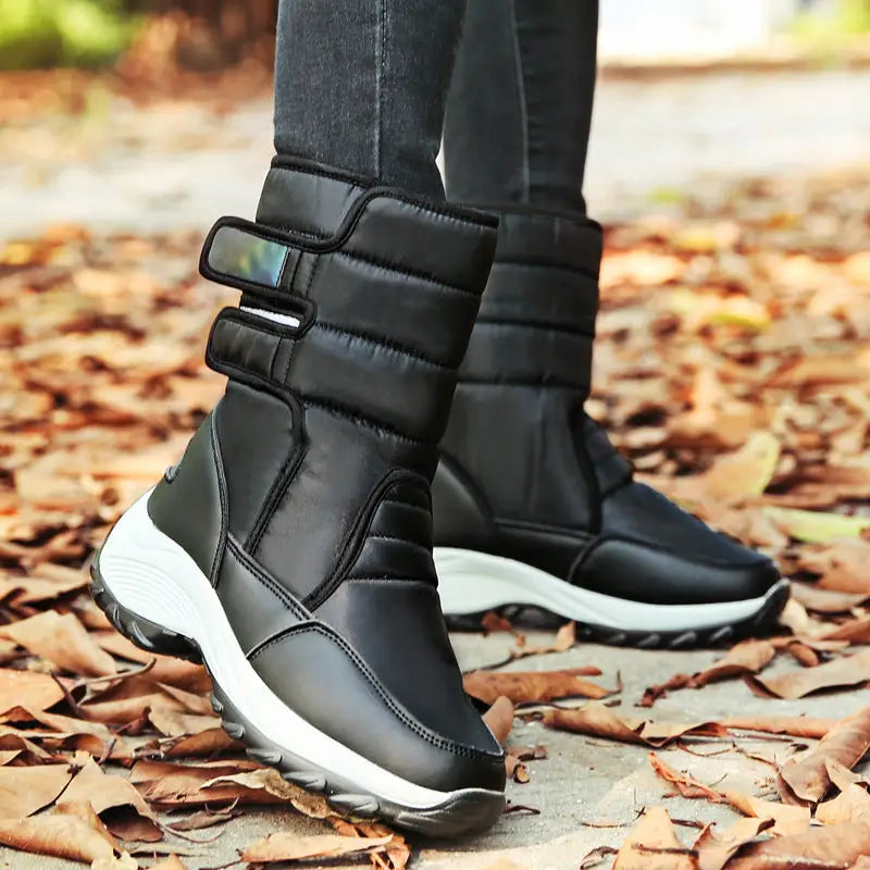 Women's shoes high-top plus velvet warm cotton shoes Beyond Trends Hub