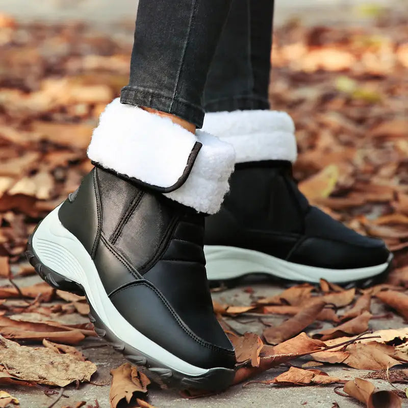 Women's shoes high-top plus velvet warm cotton shoes Beyond Trends Hub